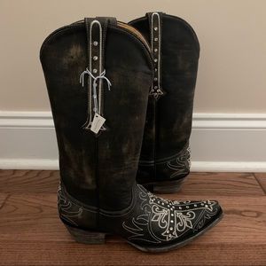 NWT VTG Old Gringo Milagros Cross Swavorski Boots